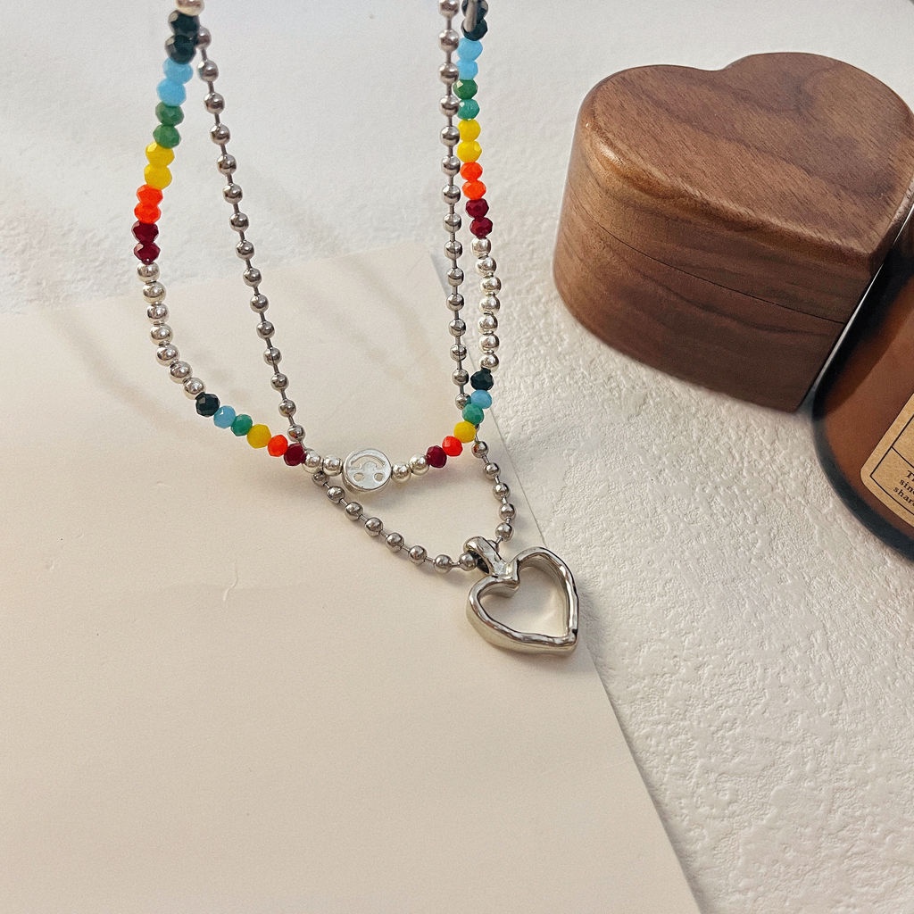 Vòng cổ Chuỗi Hạt Hình Mặt Cười Dễ Thương Cho Nữ