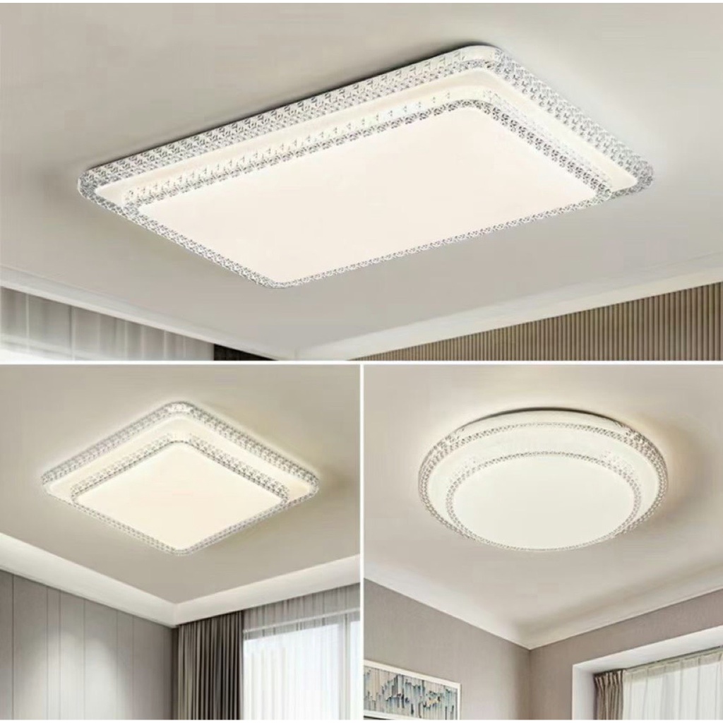 Đèn Mâm Ốp Trần Hiện Đại 2022 Trang Trí Phòng Khách Phòng Ngủ THỦ ĐÔ LIGHTING Thiết Kế 3 Hình Tròn Vuông Hình Chữ Nhật
