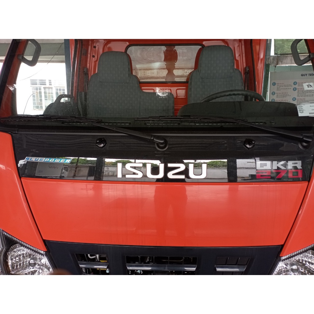 Decal ISUZU chữ nổi 368x63mm - Tem ISUZU