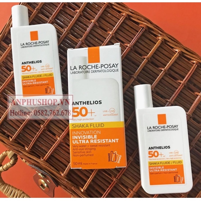( Hàng chính hãng )Kem chống nắng La Roche-Posay Anthelios Fluide Invisible SPF50+ 50ml dạng sữa