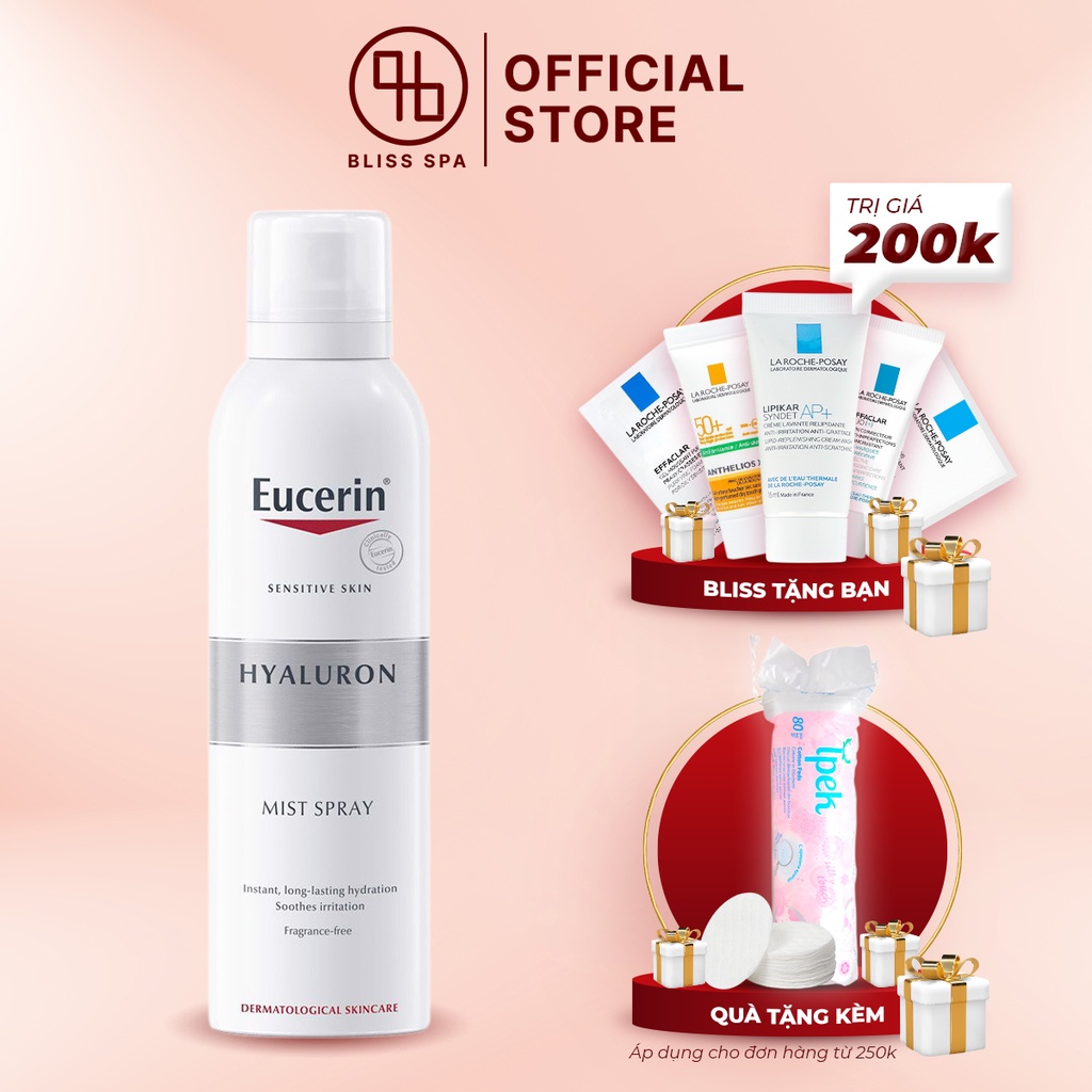 Xịt Khoáng Dưỡng Da Mặt EUCERIN Chống Lão Hóa Cấp Ẩm Hyaluron Mist Spray 50ml, 150ml - Bliss Spa | BigBuy360 - bigbuy360.vn