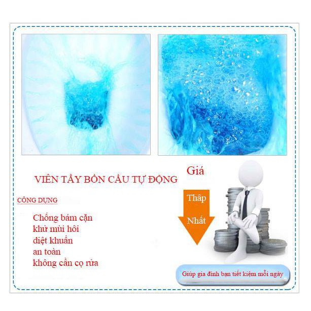 Combo 5 gói viên tẩy bồn cầu( gói 10 viên)