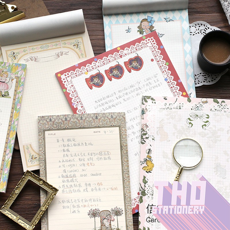 Giấy Note Ghi Chú Ruột Giấy Refill B5 A5 Vintage JIYU - Small Lovely Note Theater Trang Trí Sổ Bullet Journal Hàn Quốc