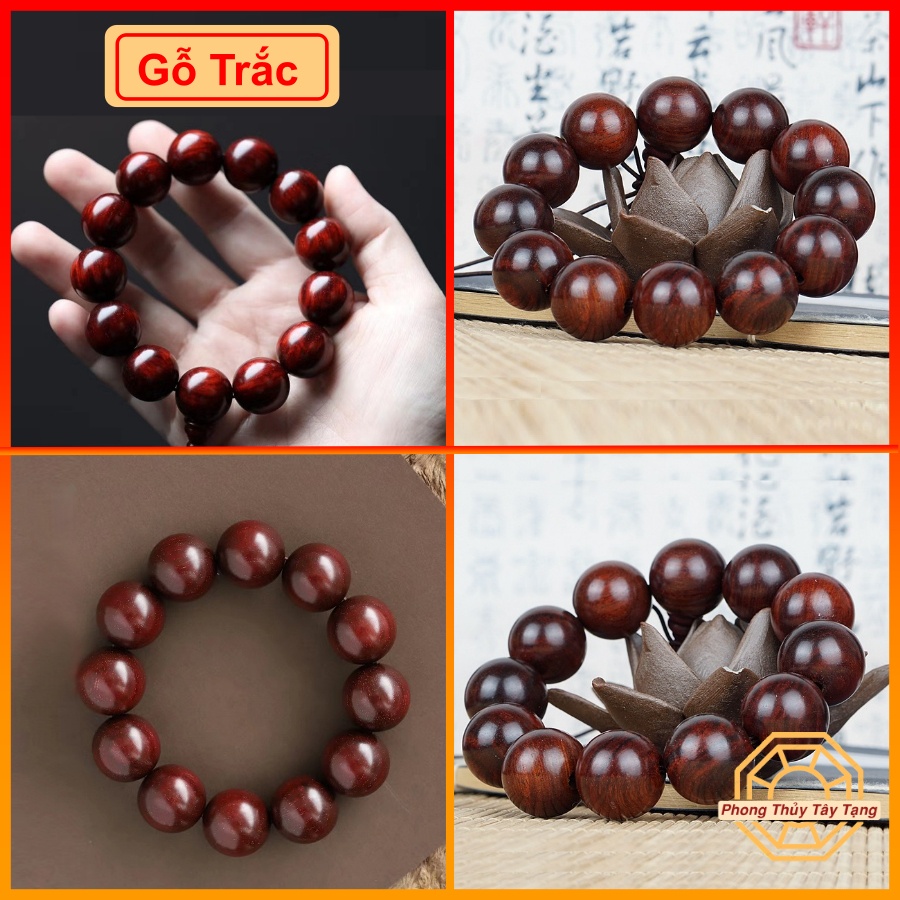 Vòng Tay Phong Thuỷ Gỗ Tự Nhiên  mùi thơm nhẹ Bình An, May Mắn quà tặng ý nghĩa - Phong Thuỷ Tây Tạng