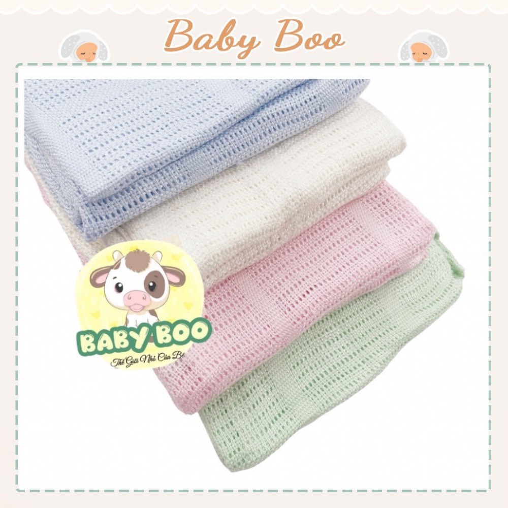 Chăn lưới bamboo sợi tre Mama papa [ babyboo]