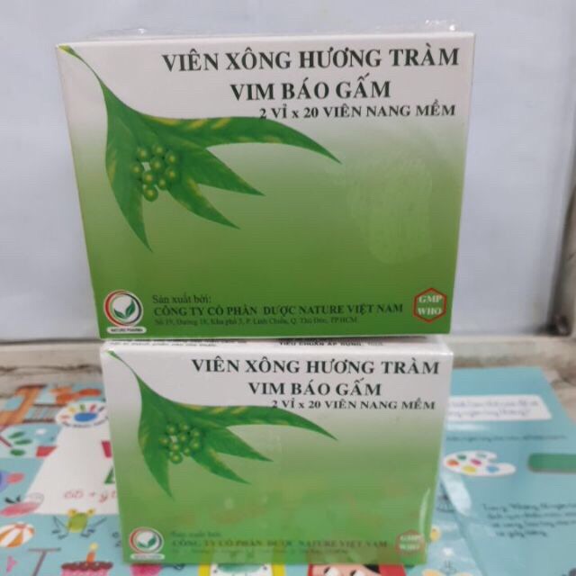 Combo 5 hộp Viên Xông Hương Tràm Vim Báo Gấm