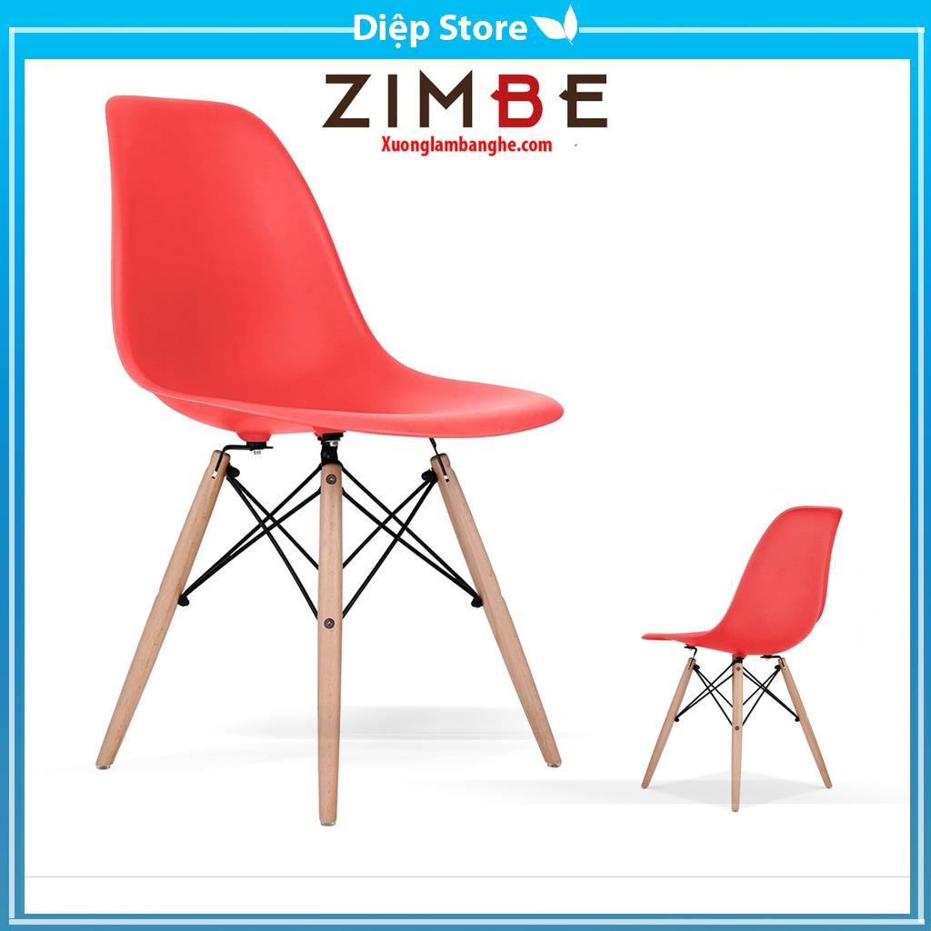Ghế eames chân gỗ , Ghế eames danh cho văn phòng bàn học bàn ăn giá tại xưởng GEM02
