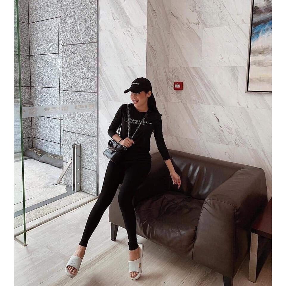 Quần legging TÚI HỒNG xuất Nhật túi zip