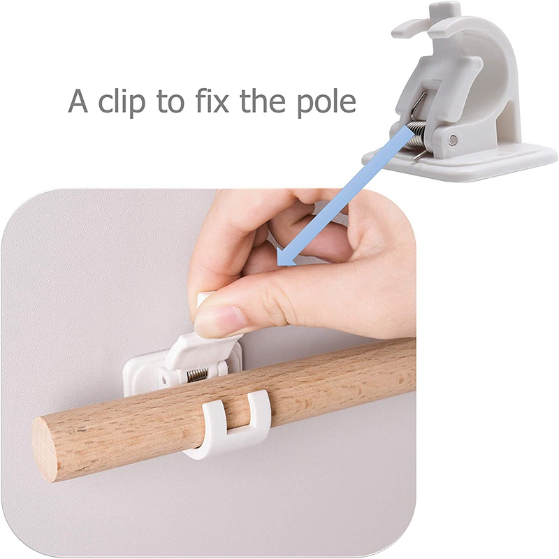 Giá Đỡ Ống Nước Gắn Tường Tự Dính Không Cần Khoan Tiện Dụng Cho Phòng Tắm