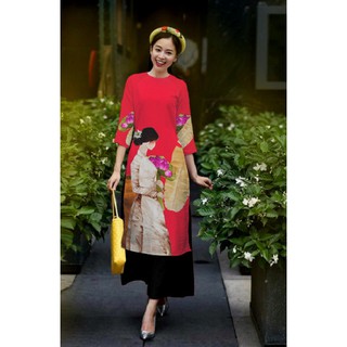 set nguyên bộ áo dài ko kèm mấn nha