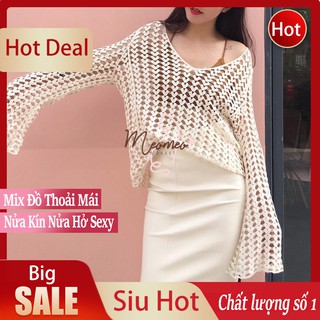 Áo Lưới Đi Biển - Áo Lưới Đan Vuông Sợi To Dày Chắc Chắn Mặc Kèm BIKINI Hoặc Phối Đồ Siêu Đẹp
