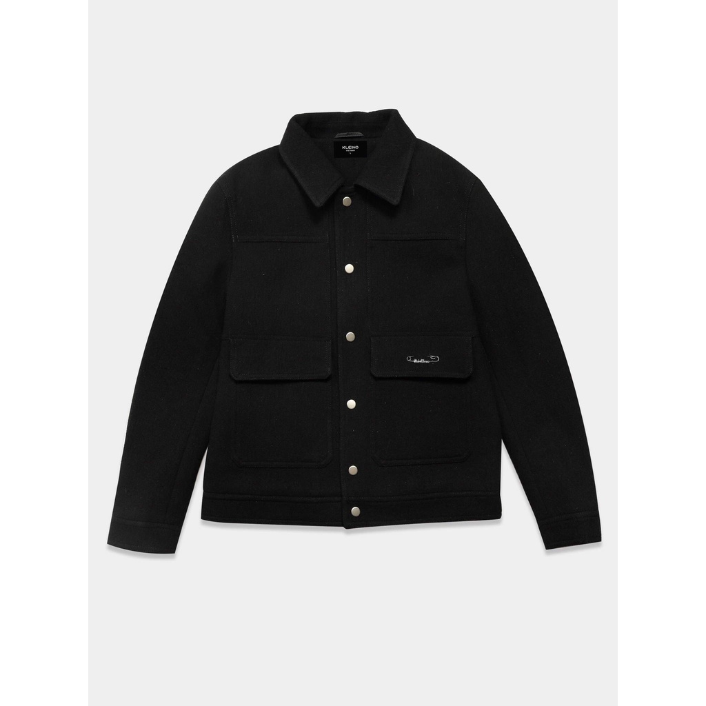 Áo Khoác Black Pocket Cotton Jacket