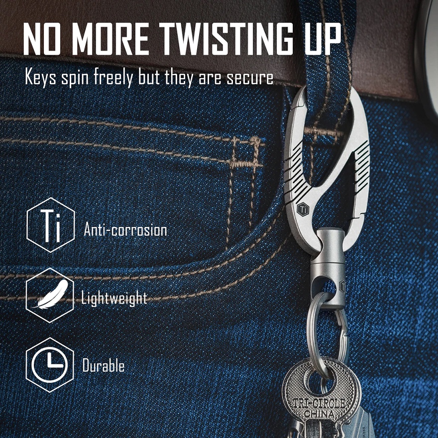 Bộ móc khóa Titanium KeyUnity KM09