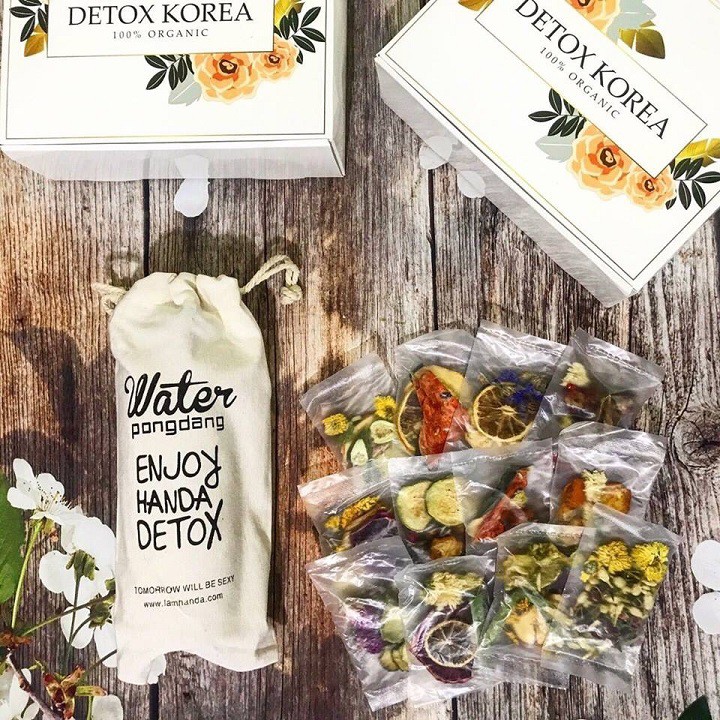 Trà Detox hoa quả sấy lạnh Robimart set 30 gói - Tặng bình 500ml