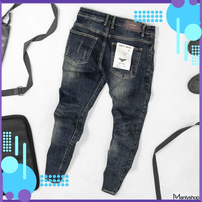 Quần Jean Nam Chất Co Giãn, Không Bai Màu, Dáng Ôm Body, Hit Hót  Thời Trang Phong Cách Tp_shop_87 ms8825