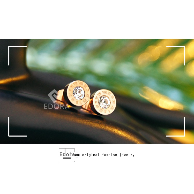 [FreeShip] Bông tai nữ titan đá La Mã thời trang E4-304 - CAM KẾT KHÔNG BAY MÀU