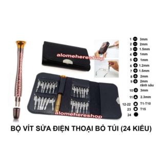 bộ vít sửa điện thoại 24in1 chất lượng cao