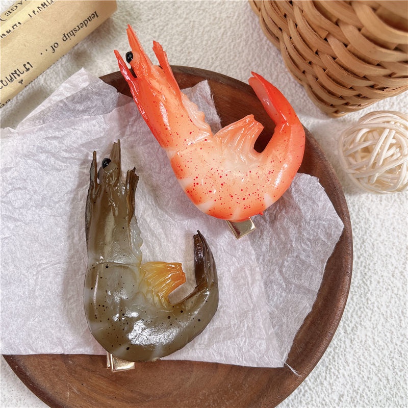 Kẹp Tóc Hình Con Tôm Dễ Thương Dành Cho Học Sinh