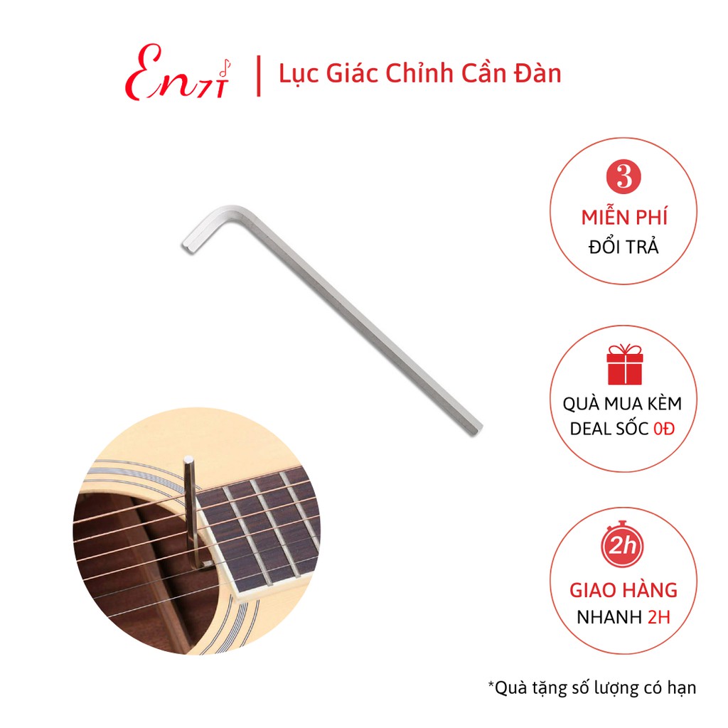 Lục giác chỉnh cần đàn guitar Ty chỉnh cần đàn guitar dùng cho mọi loại đàn có ty chỉnh Enzi