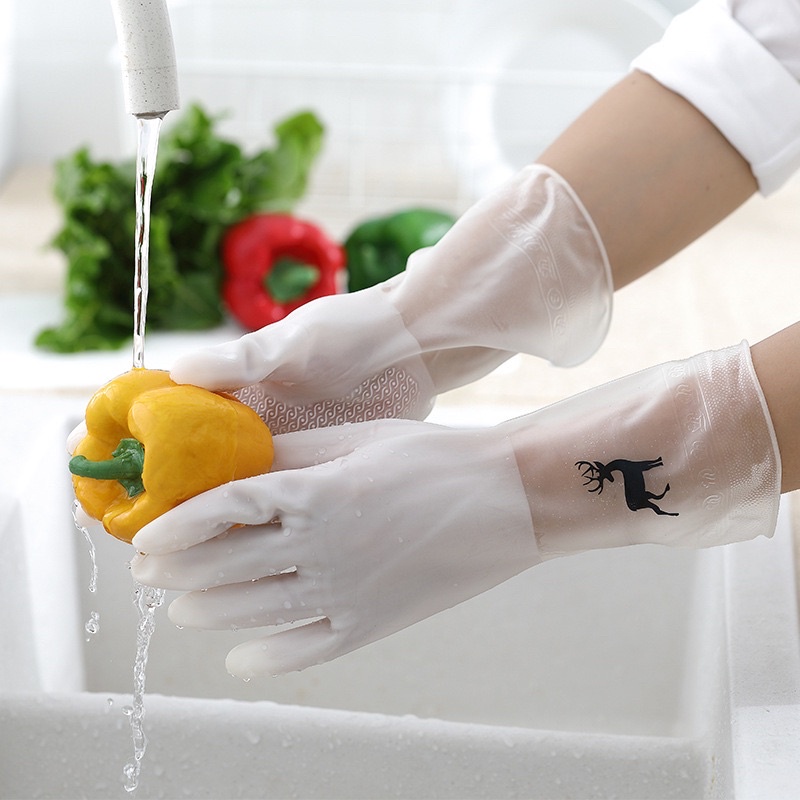 Găng Tay Cao Su Rửa Chén, Bao Tay Rửa Chén Siêu Dai Siêu Bền