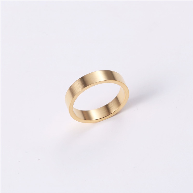 Nhẫn nam nữ tròn Merin Accessories màu bạc thời trang chất Titan đẹp đơn giản không gỉ - Nhẫn Sigol