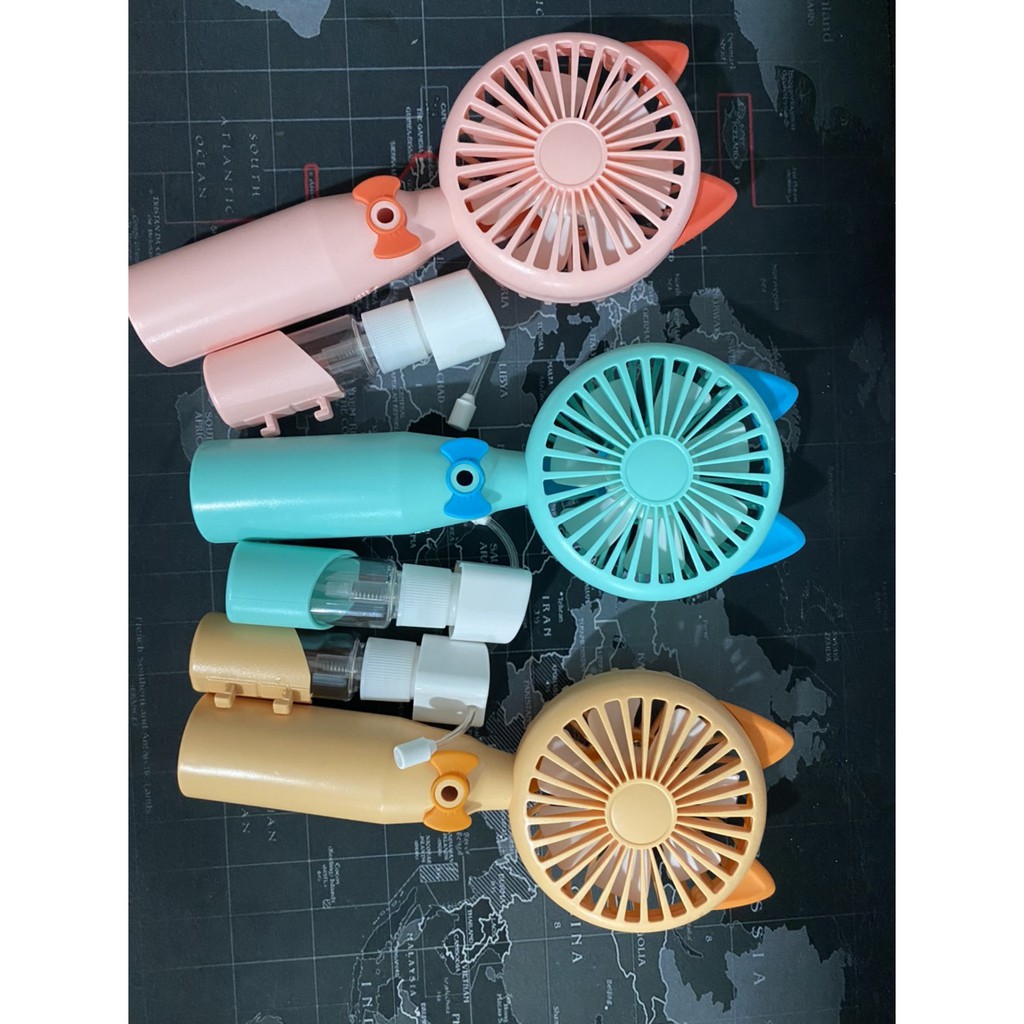 Quạt Phun Sương Mini Hình kute dễ thương Sạc Điện | BigBuy360 - bigbuy360.vn