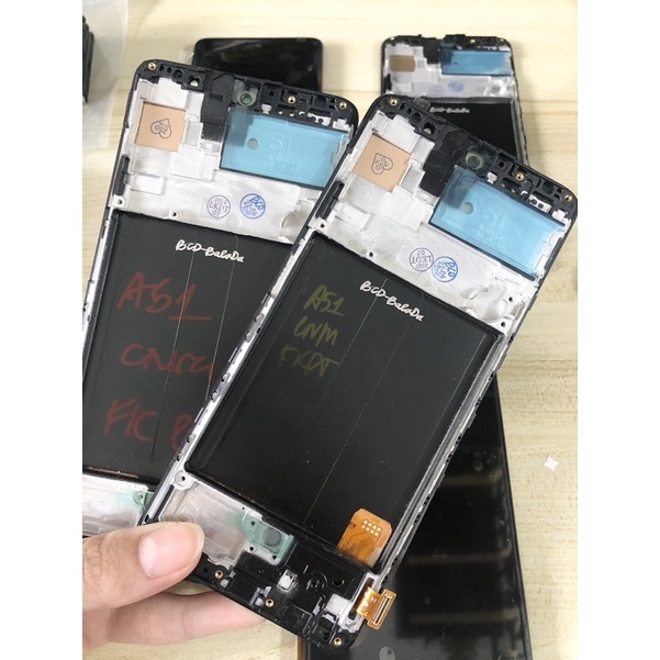 Màn Hình Liền Khung Samsung A51 Oled , Qled ( Kích Thước Chuẩn ) Hàng Cao Cấp.