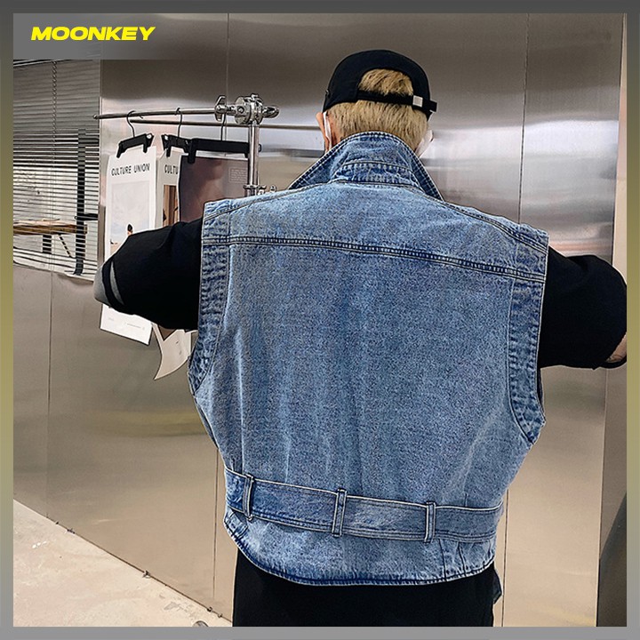 Áo Gile Jean Nam Nữ Phong Cách Hiện Đại