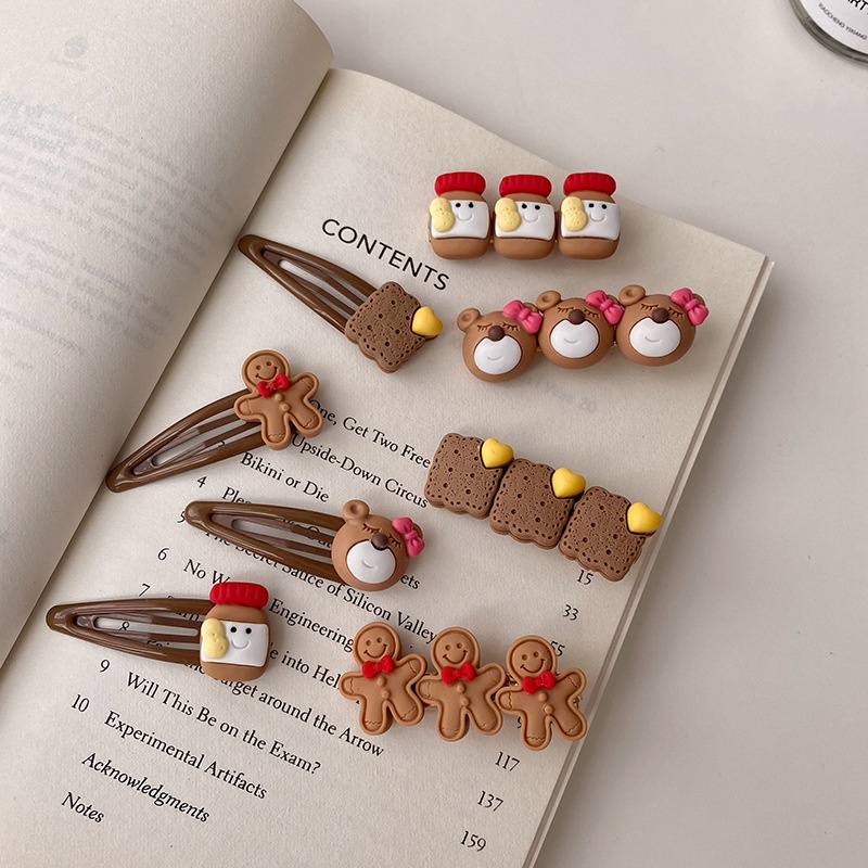 Kẹp Tóc Hình Gấu Dễ Thương Phong Cách Nhật Bản Hàn Quốc Cho Nữ