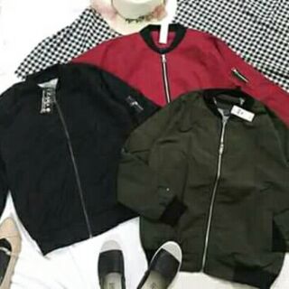 áo bomber kaki