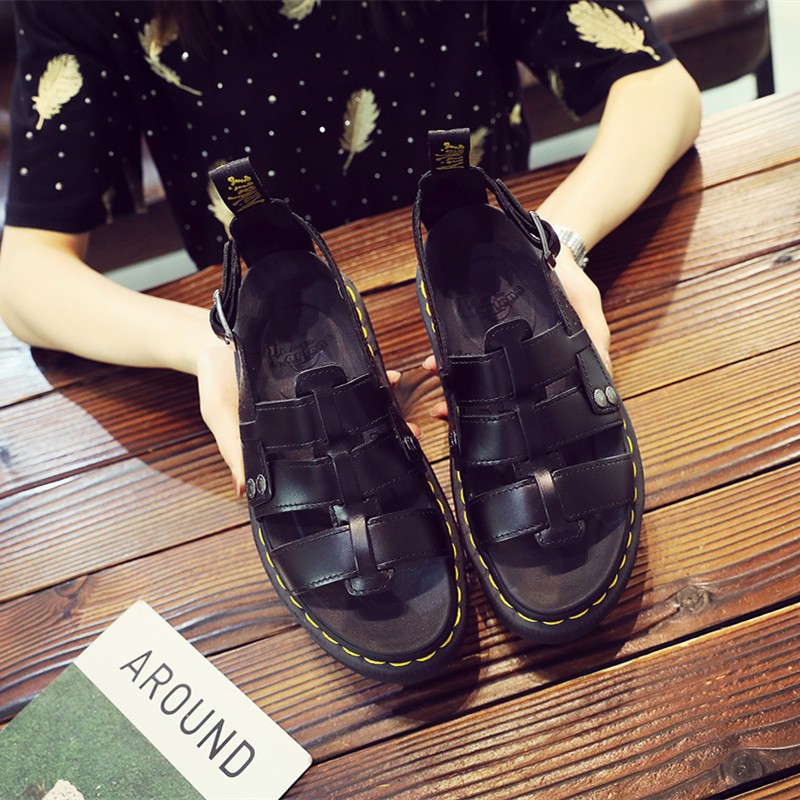 DR MARTENS Xăng đan Đế Dày Thời Trang Đi Biển Cho Nữ