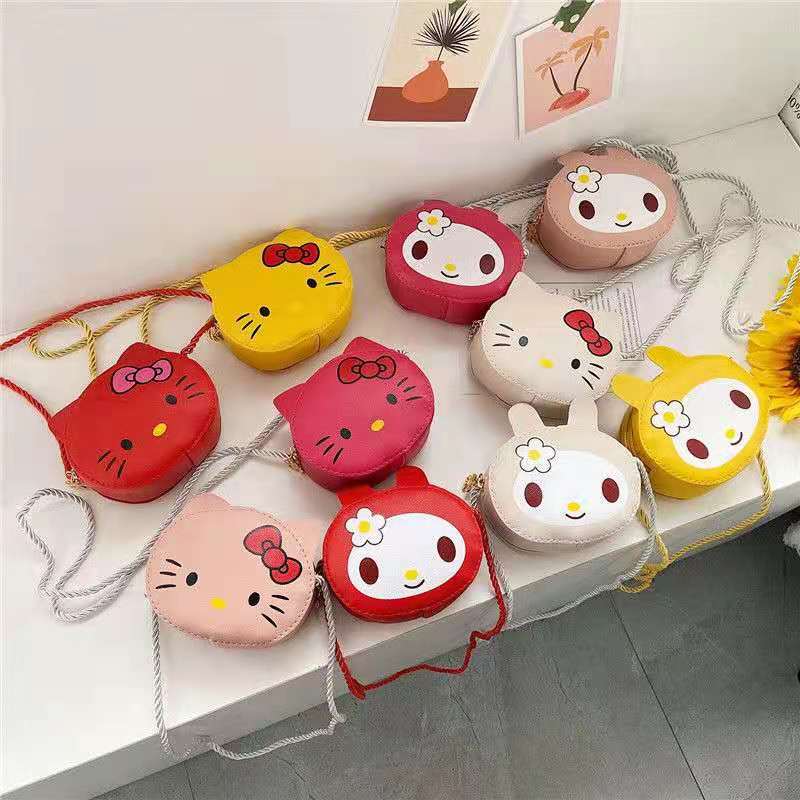 Túi Đeo Chéo Hello Kitty Dễ Thương Cho Bé Gái