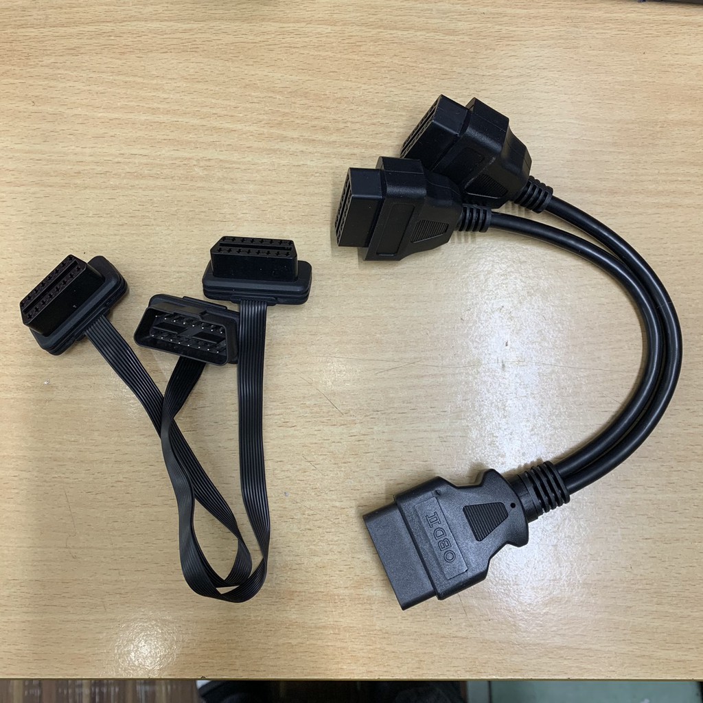 Chia cổng OBD 2 hàng cao cấp chuẩn 16 Pin, đủ 2 chân cắm cho các xe