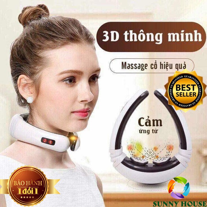 [LOẠI 1] Máy massage cổ vai gáy 3D thông minh