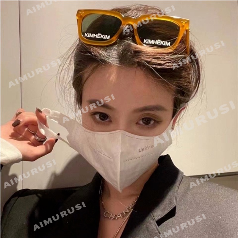 (Aimurusi) COD Korean Style Square Frame Glasses Retro Large Frames Sunglasses Women/men