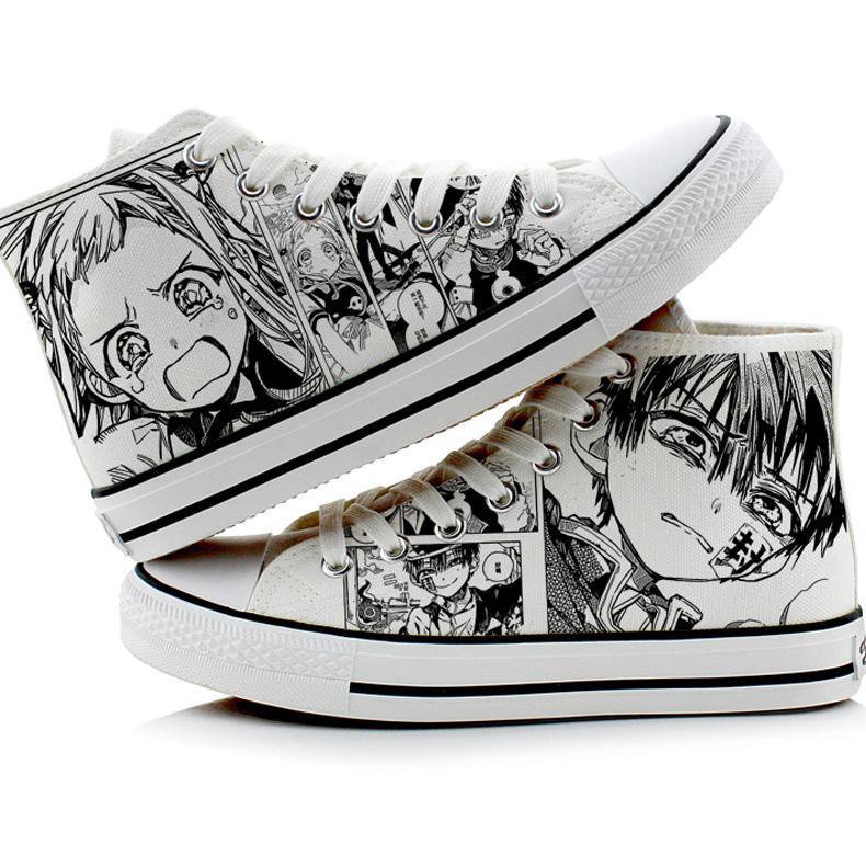 Giày Canvas Cổ Cao Họa Tiết Anime Vẽ Tay 2022 Cho Tuổi Teen Hanako-kun Merchandise cxb Lmcglmy5.16