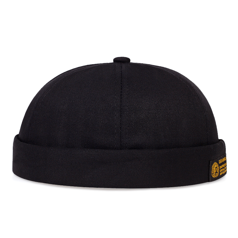 Mũ nồi vải cotton phối da thiết kế thời trang phong cách mùa đông cho nam và nữ