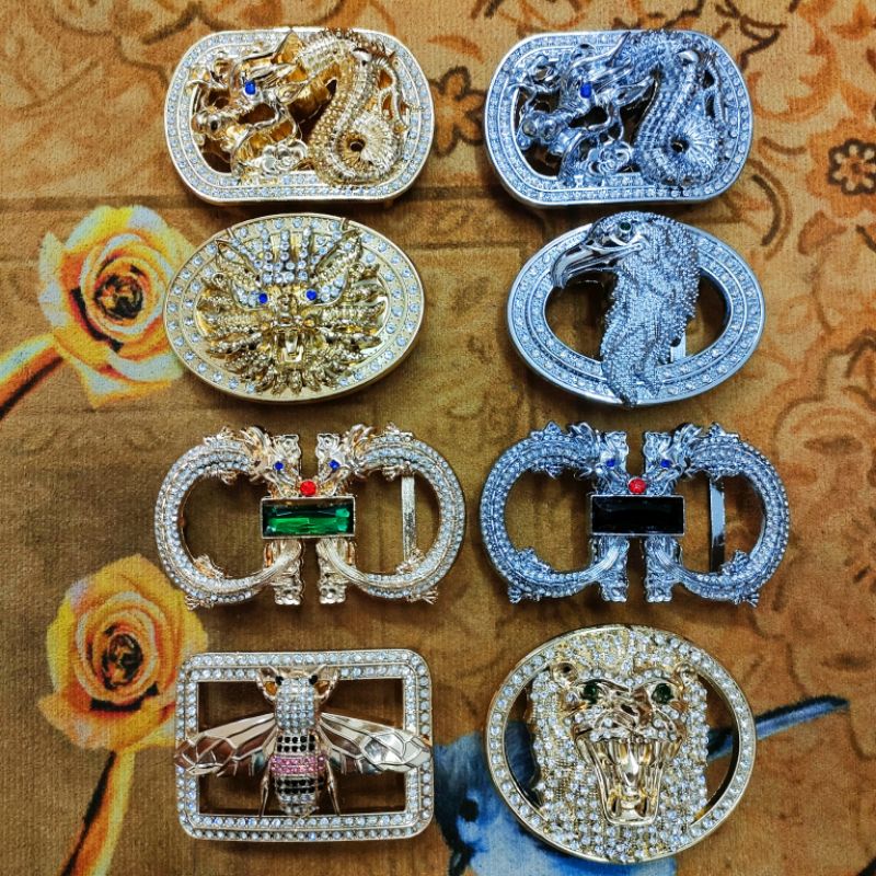 Mặt thắt lưng nam đính đá đẹp chất nhiều mẫu dành cho thắt lưng bấm lỗ