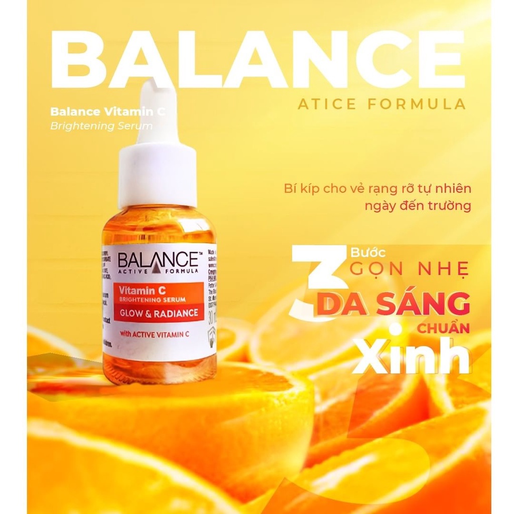 Serum Trắng Da, Mờ Thâm Balance Active Formula Vitamin C Brightening 30ml