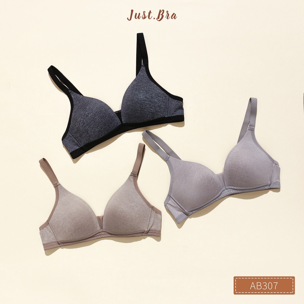 [Mã WABRJB031 giảm 10% đơn 99k] Áo ngực không gọng Just Bra chất liệu cotton thoáng mát, mút mỏng AB307 | WebRaoVat - webraovat.net.vn