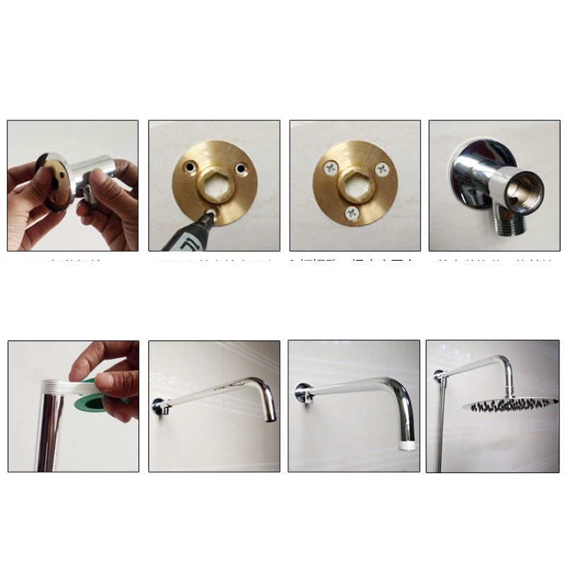 Bát sen tắm inox 304 phun mưa Richter Store loại to vuông,tròn phù hợp với các chế độ tắm nóng lạnh