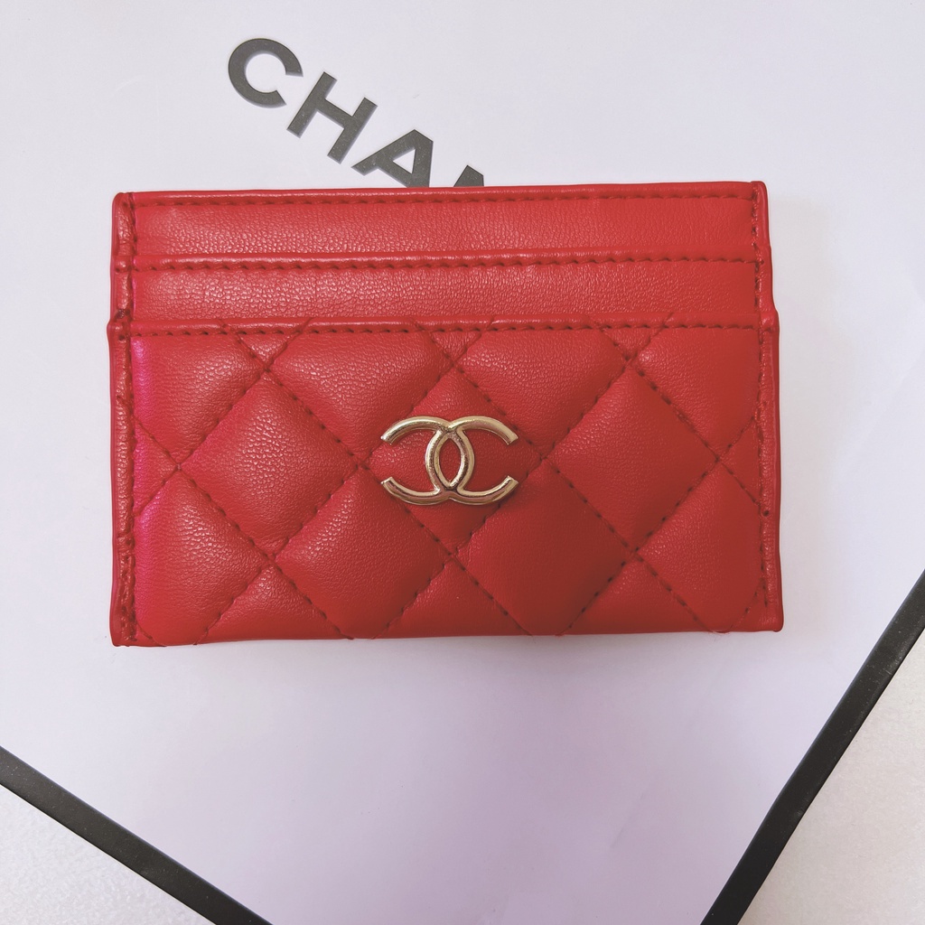 Ví Da Cao Cấp Đựng Thẻ Thời Trang Dành Cho Nữ Giá Đỡ