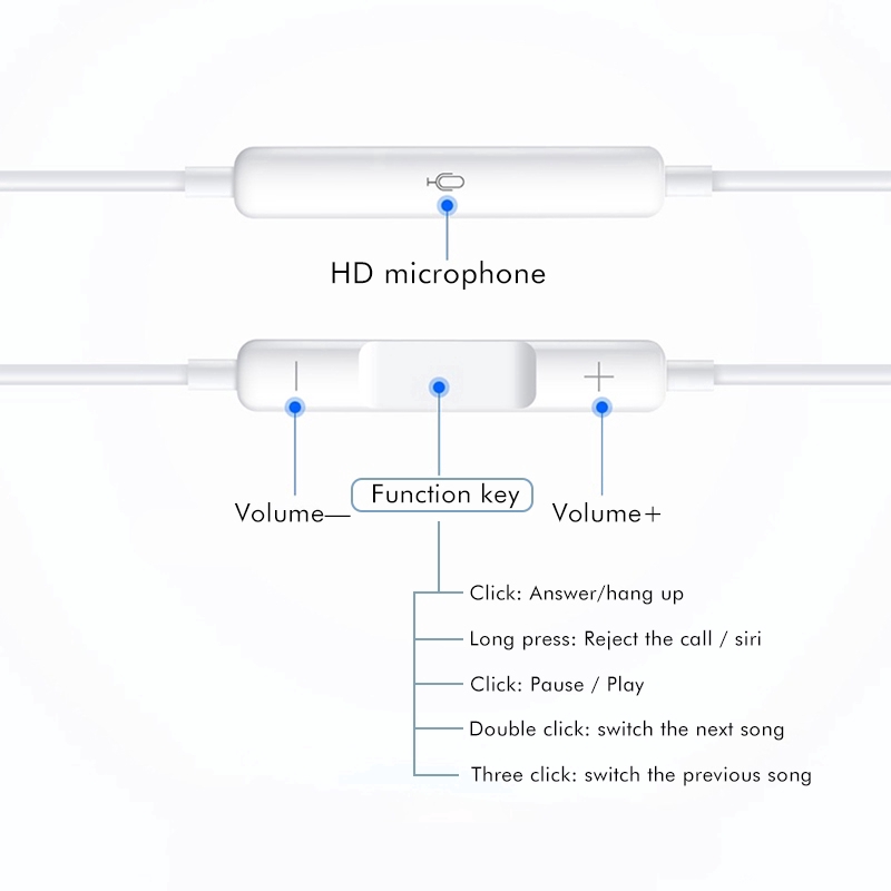 Tai phone iphone, tai nghe có dây, ip7/7plus /8plus/Xs/XsMax/12promax bluetooth tự động, có micro