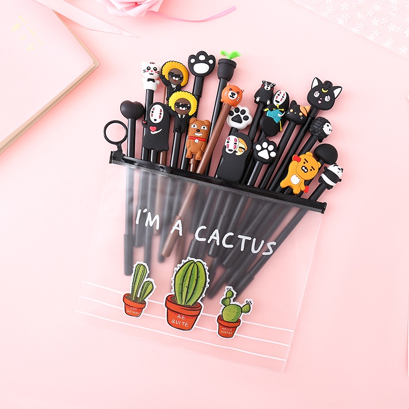 Set 20 Bút Mực Gel Ngòi 0.38mm Hình Kỳ Lân Dễ Thương
