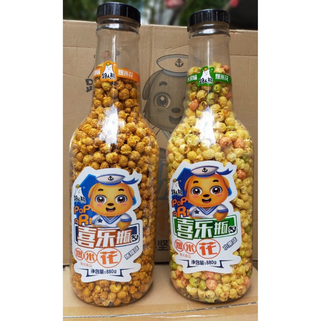Bỏng ngô🌽🌽🌽 bắp rang SIÊU TO KHỔNG LỒ CHAI - HIT HOT
