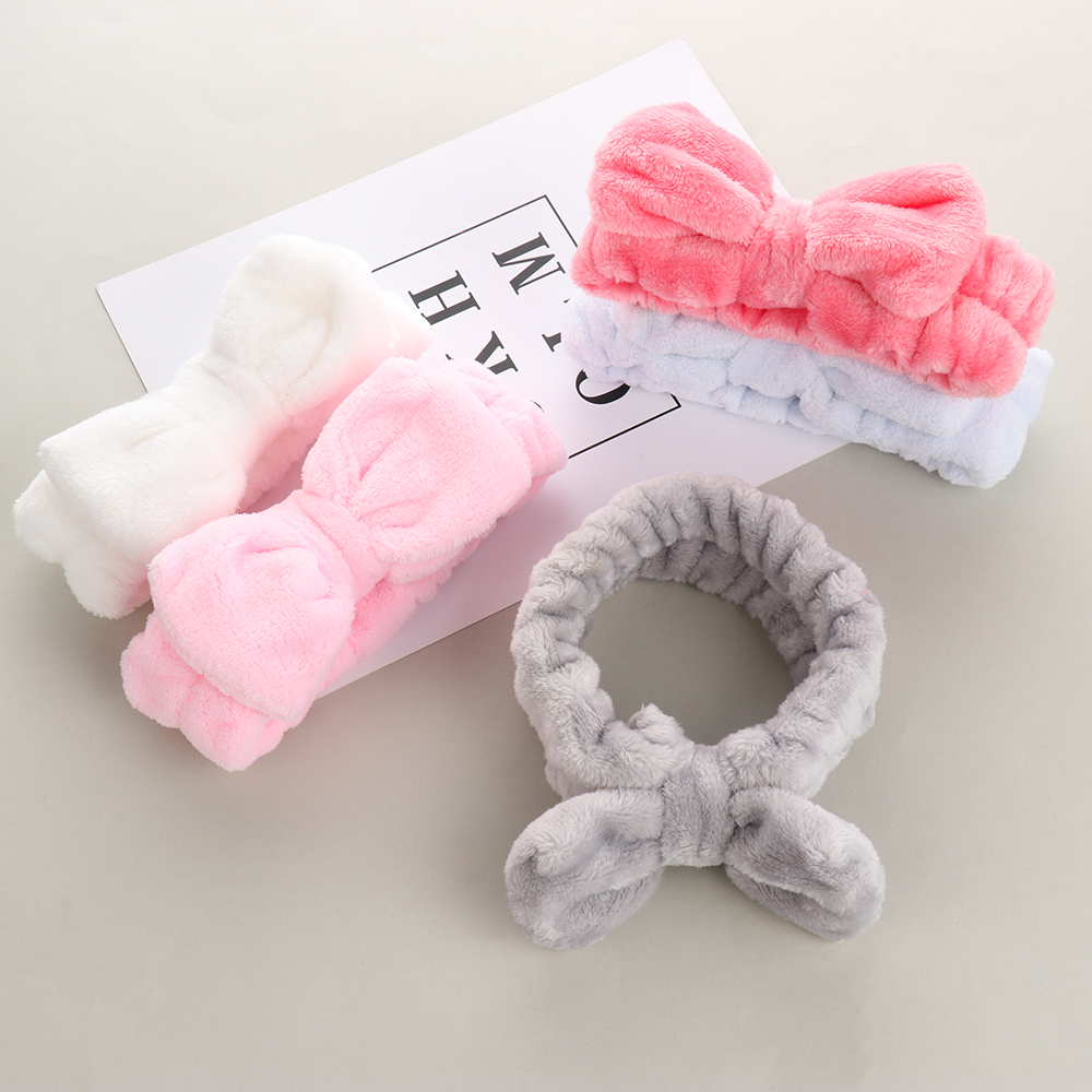 Băng Đô Nơ Màu Trơn Thời Trang Cho Nữ