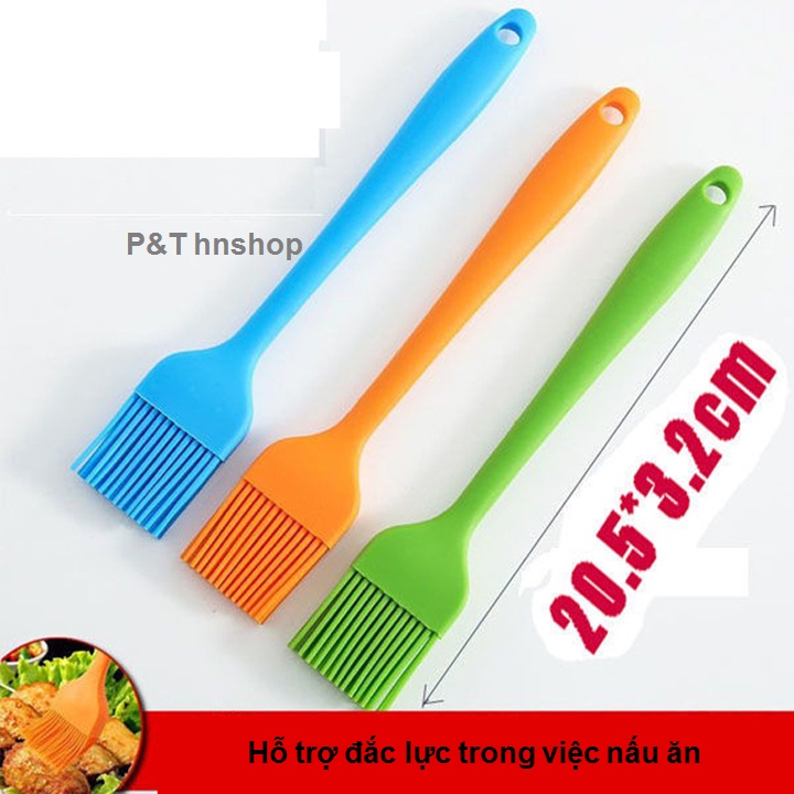 Chổi quét dầu Silicon - Cọ quét dầu ăn, quét mỡ, quét mặt bánh bằng silicon chịu nhiệt