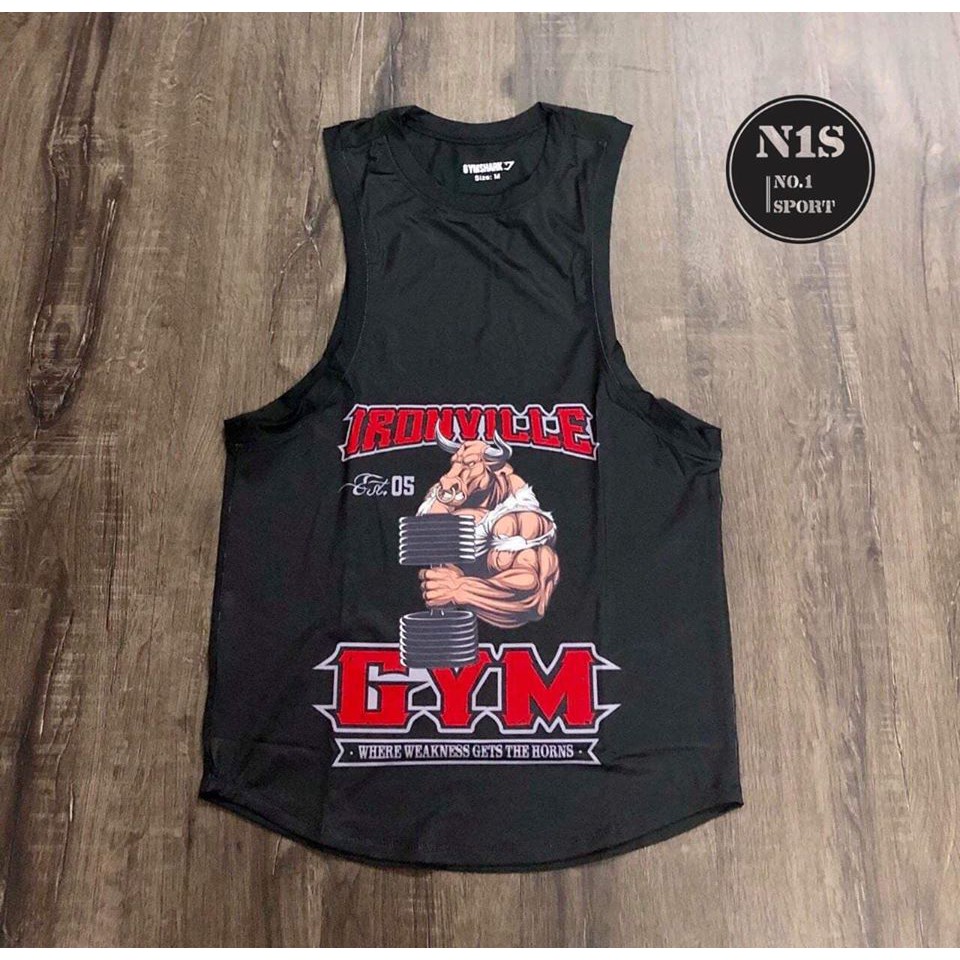 Tanktop IRONVILLE IN 3D - Áo Ba Lỗ Tập Gym