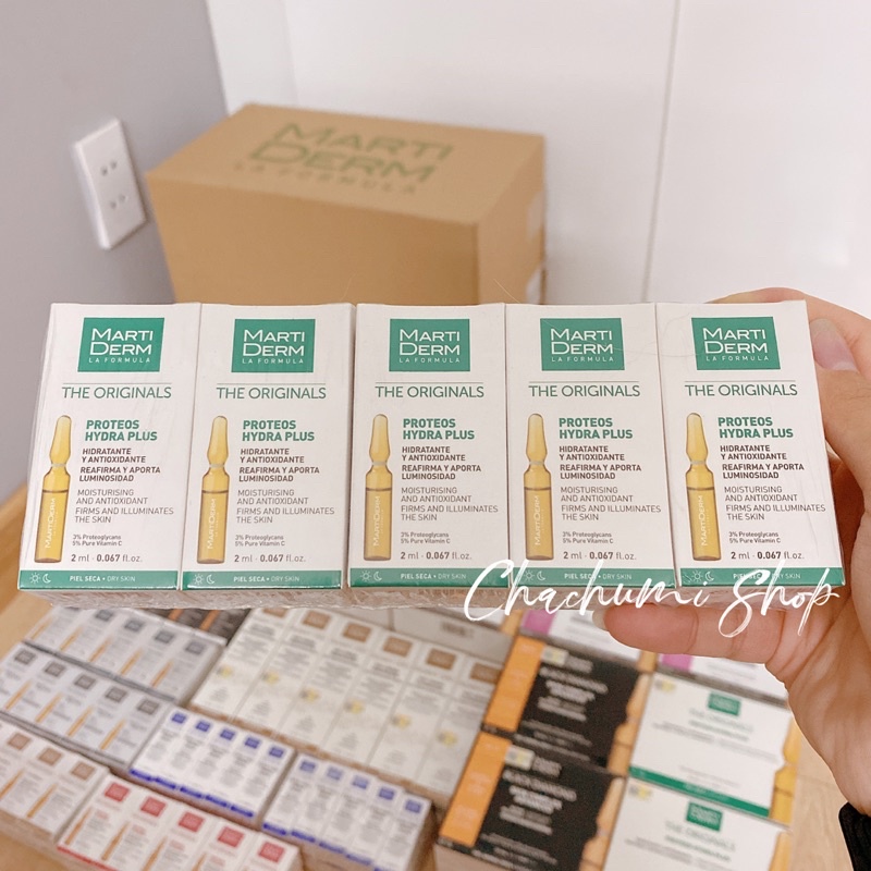 Martiderm proteos hydra plus ampoule dưỡng ẩm, làm săn chắc & ngừa lão hoá da