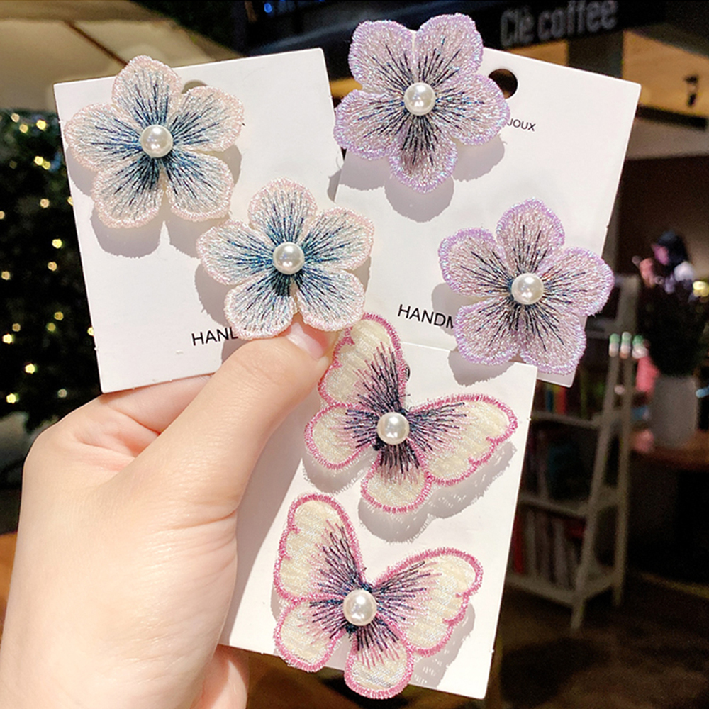 Set 2 Miếng Dán Tóc Dễ Thương Cho Bé Gái